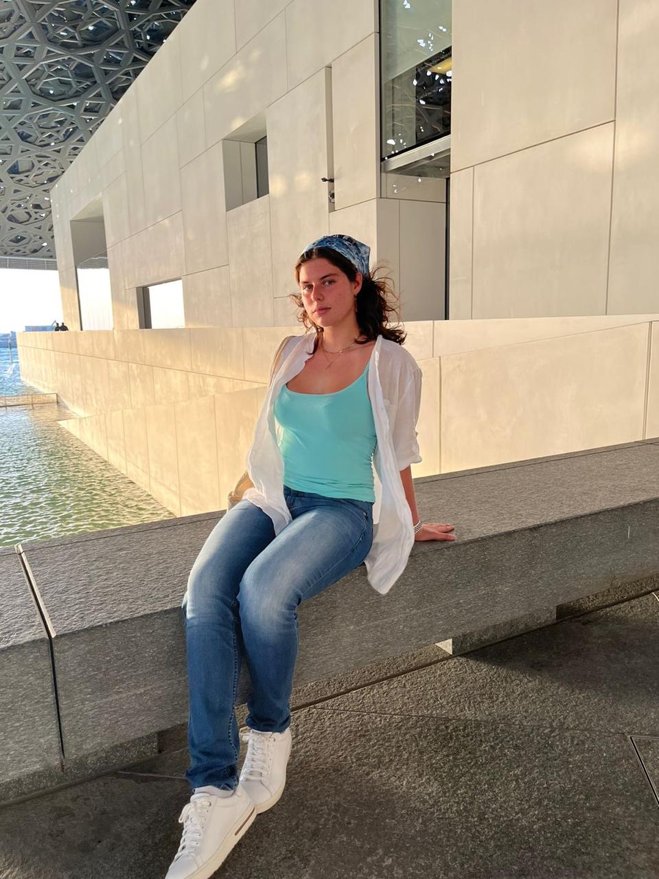 Sofia Del Sol sitting